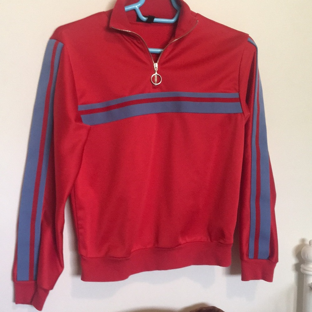 Top shop zip pull over